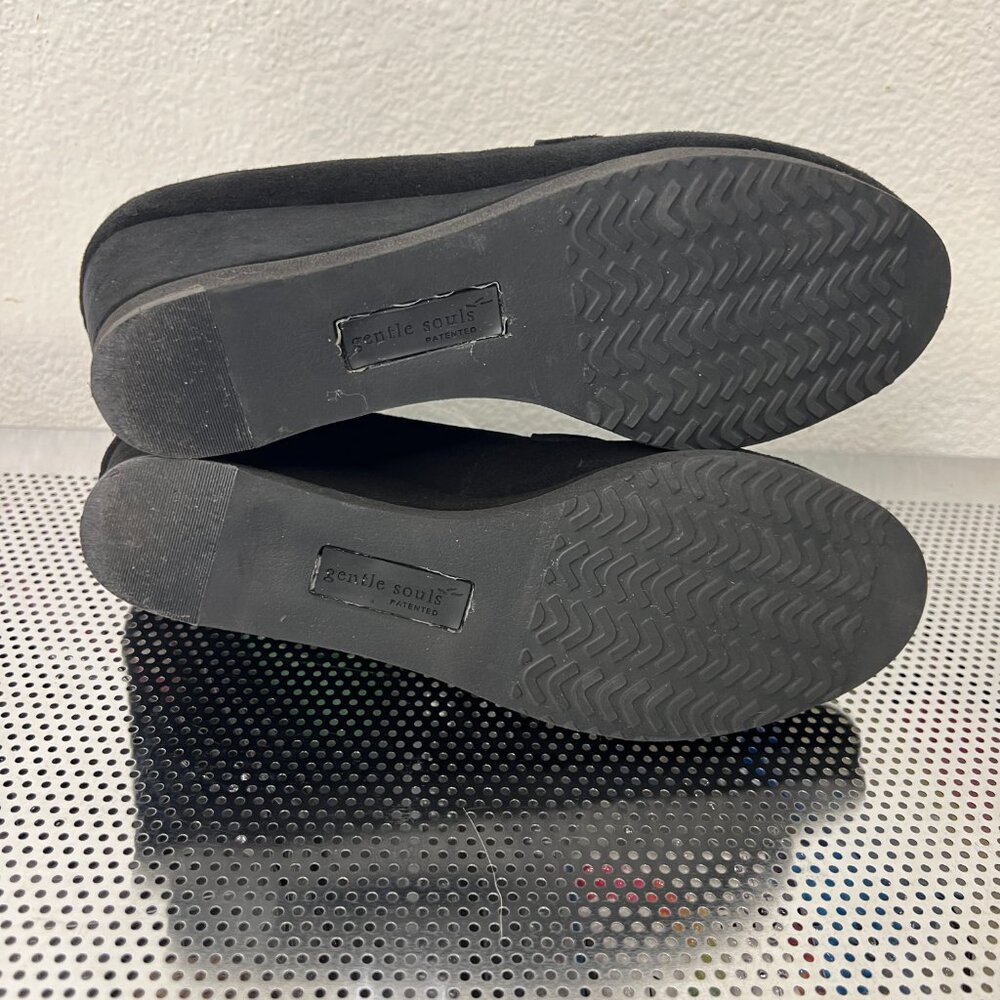 Gentle Souls Up at Dawn Womens Black Wedge Loafers‎ Loafers Size 9M - Picture 8 of 9